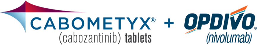 CABOMETYX® (cabozantinib) + OPDIVO® (nivolumab) combination treatment logo