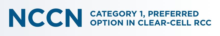NCCN category 1 preferred option in clear-cell RCC